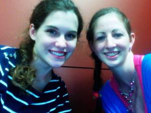 My friend, Brooke, and I on the first day of our Film Noir class.