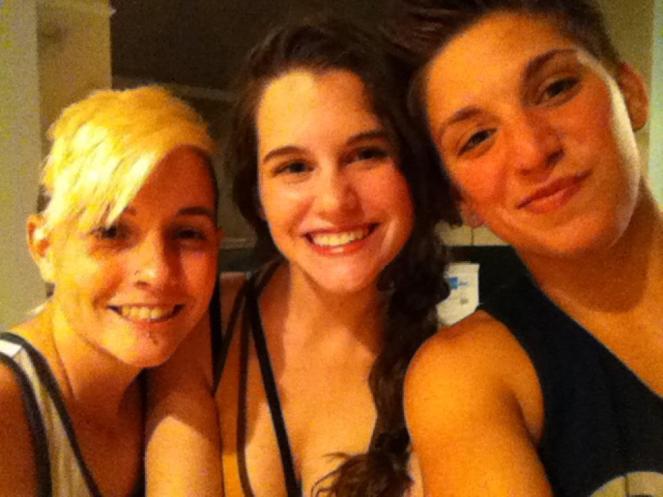 Megan Paustian and Kristine Andersen--the two lovely ladies I've dedicated "Minutes Before Sunset" to. 