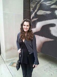 My wonderfully supportive father escorted me to the event under one condition: I behave for a nice photo.