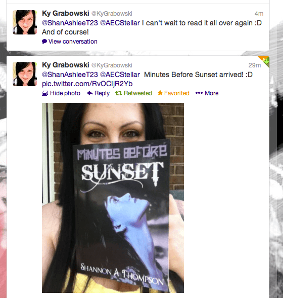 Ky Grabowski with "Minutes Before Sunset."