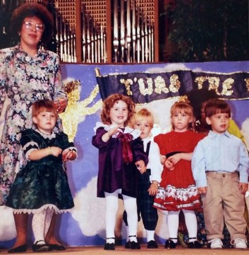 And this is me--"acting" at 3 years old in Green Bay, Wisconsin. Yeah for the 90's. 