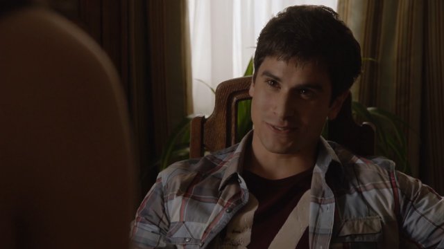 Andrew Vogel as Carter on the set of Under the Dome