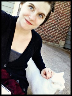 Boo Boo and I while writing this