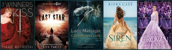 Here are five books I'm looking forward to that already have covers!